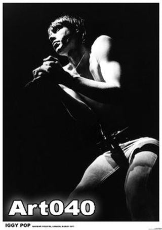 Iggy Pop - B/W Live - Euro Poster