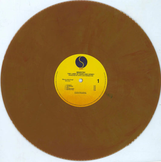 Ministry – The Land Of Rape And Honey (Orange & Gold Mixed Pressing)