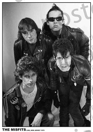 The Misfits - Lodi New Jersey 1979 - Art Poster
